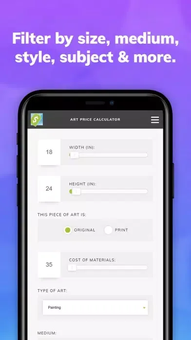 Capturas de pantalla de Art Price Calculator