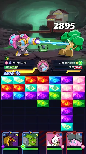 Capturas de tela do Mana Monsters: Epic Puzzle RPG