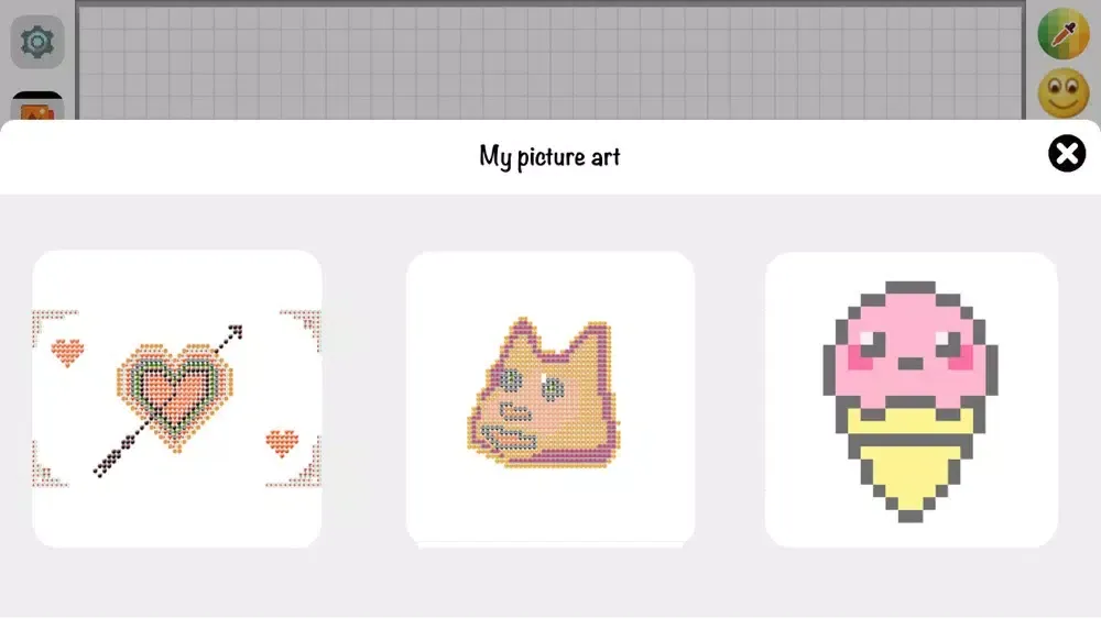 Captures d'écran de Drawing by pixel - Emoji paint
