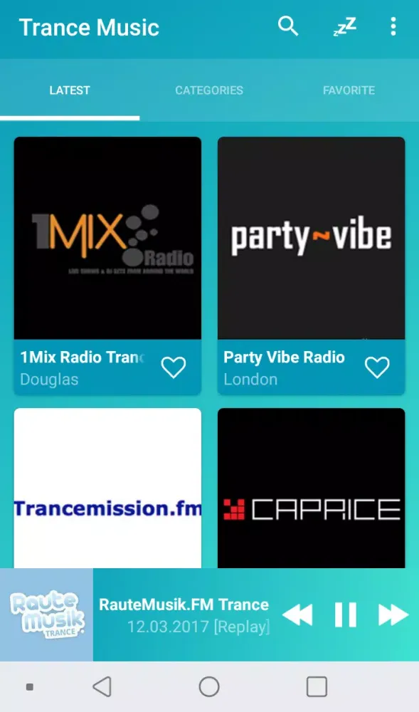 Скриншоты Trance music radios online