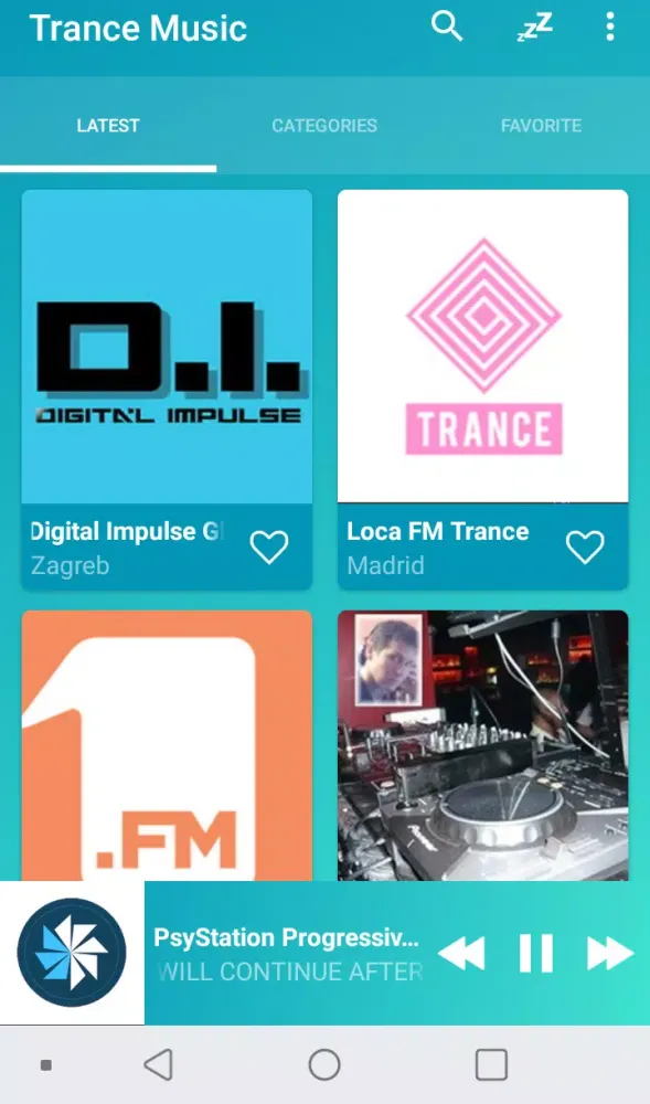 Скриншоты Trance music radios online