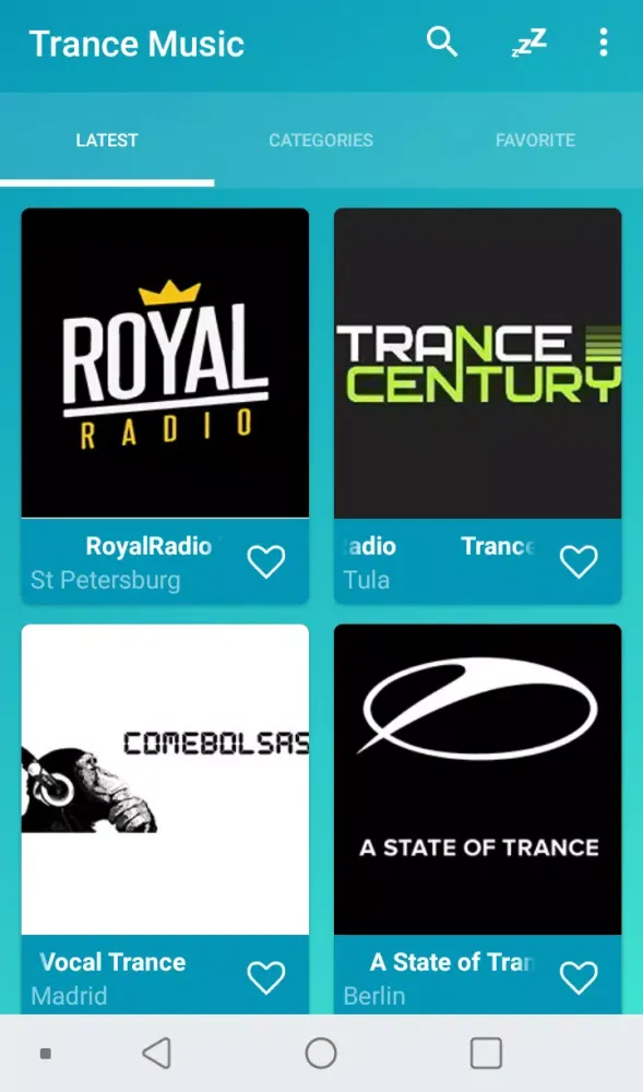 Скриншоты Trance music radios online
