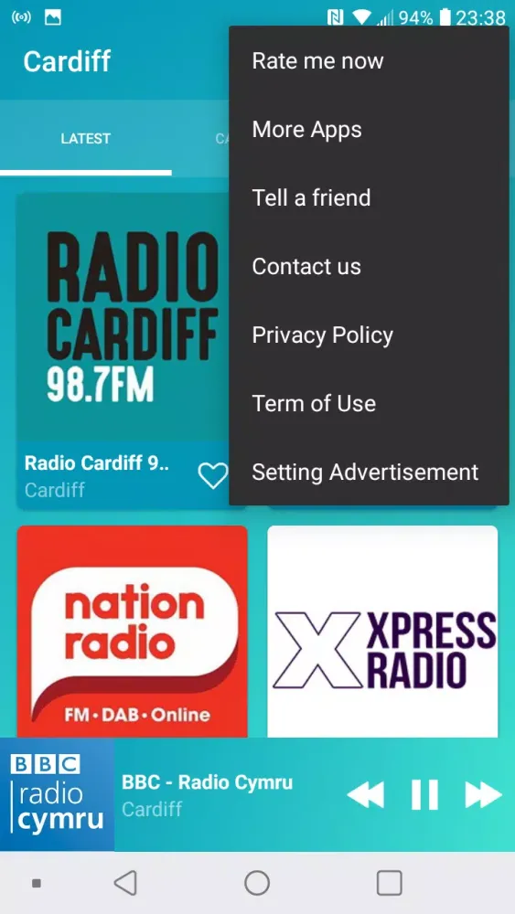 Cardiff radios online Screenshots