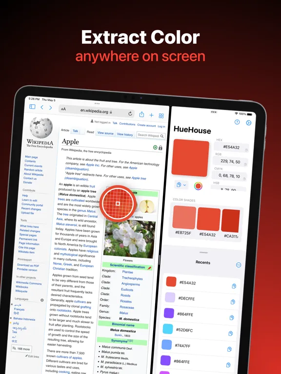 Color Picker - HueHouse iPad  स्क्रीनशॉट