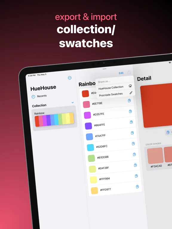 Color Picker - HueHouse iPad  स्क्रीनशॉट