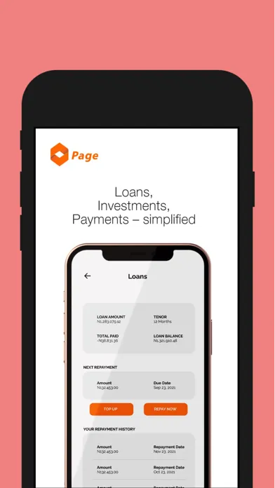 Page Financials Ekran Görüntüleri