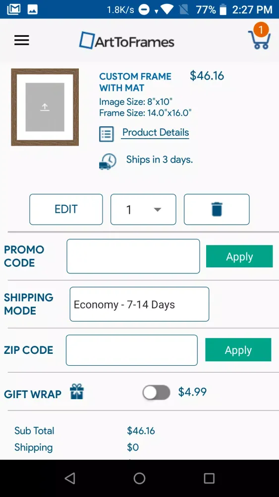 ArtToFrames应用截图