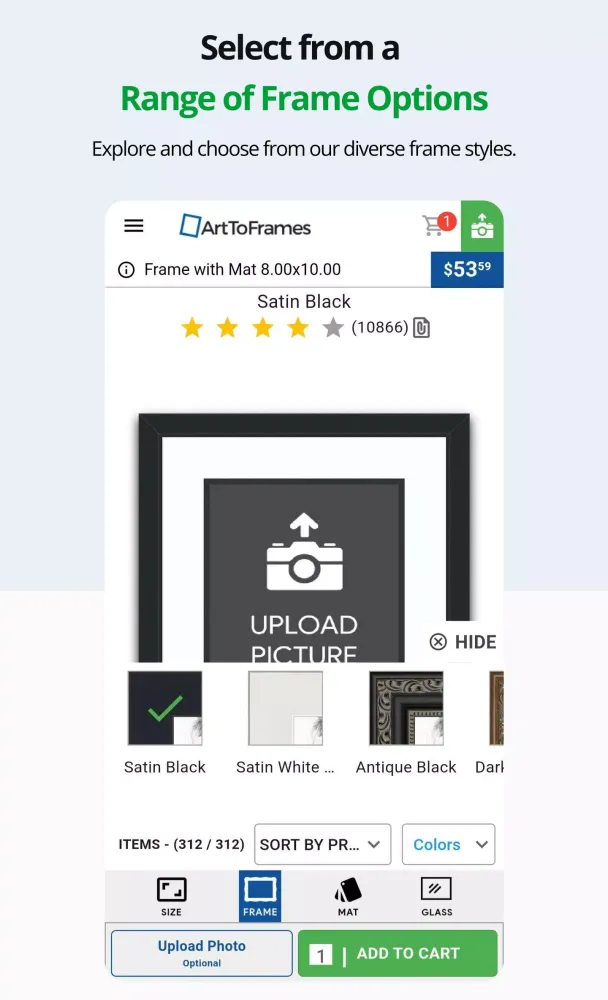 ArtToFrames: Custom Framing スクリーンショット