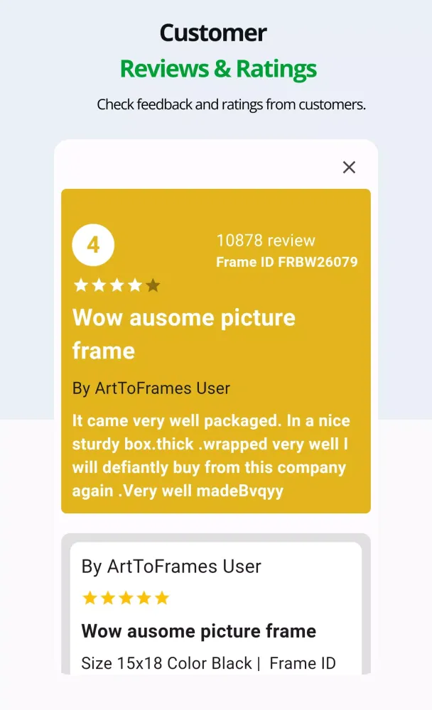ArtToFrames: Custom Framing スクリーンショット