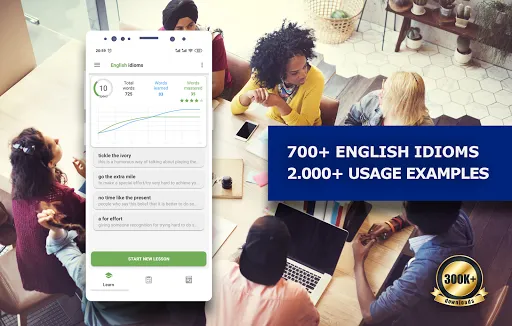 Capturas de tela do English Idioms & Slang Phrases