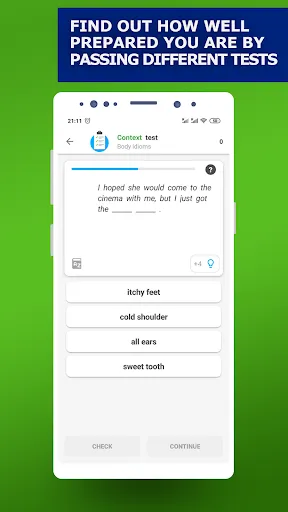 Capturas de tela do English Idioms & Slang Phrases