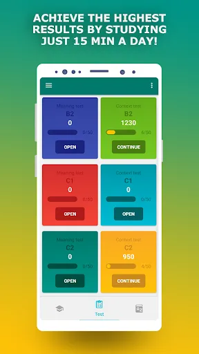 TOEFL Vocabulary Prep App Screenshots