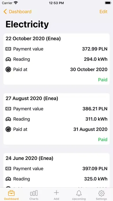 My Bills Book سکرین شاٹس