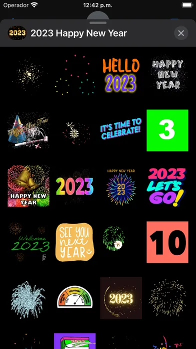 Captures d'écran de 2023 - Happy New Year