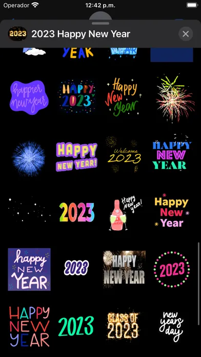 Captures d'écran de 2023 - Happy New Year