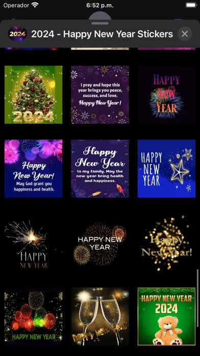 2024 - Happy New Year Stickers Screenshots