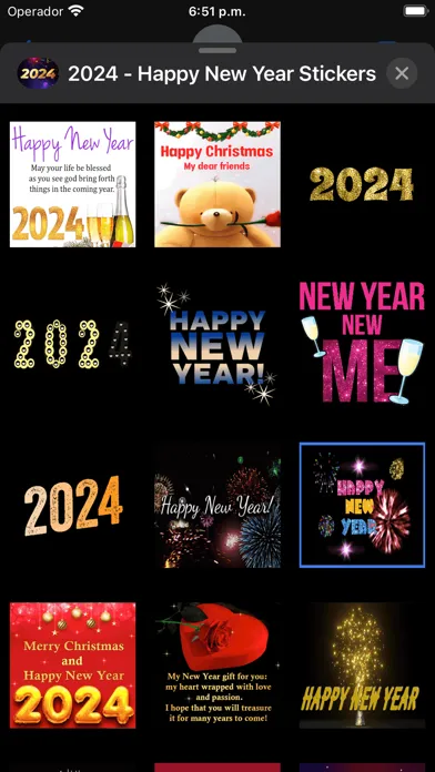 2024 - Happy New Year Stickers Screenshots