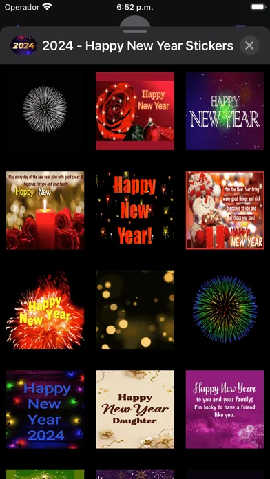 2024 - Happy New Year Stickers Screenshots