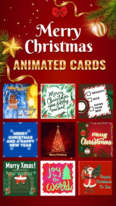 Captures d'écran de Merry Christmas Animated Cards