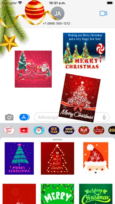 Captures d'écran de Merry Christmas Animated Cards