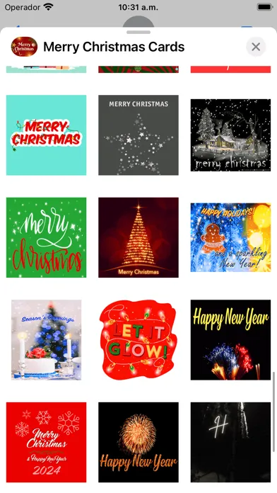 Captures d'écran de Merry Christmas Animated Cards