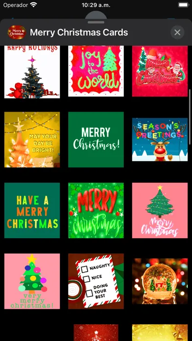 Captures d'écran de Merry Christmas Animated Cards