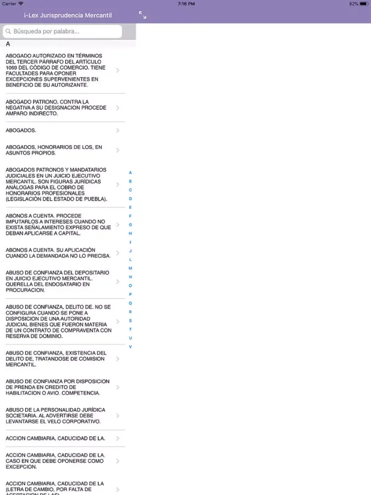i-Lex Jurisprudencia Mercantil iPad  スクリーンショット