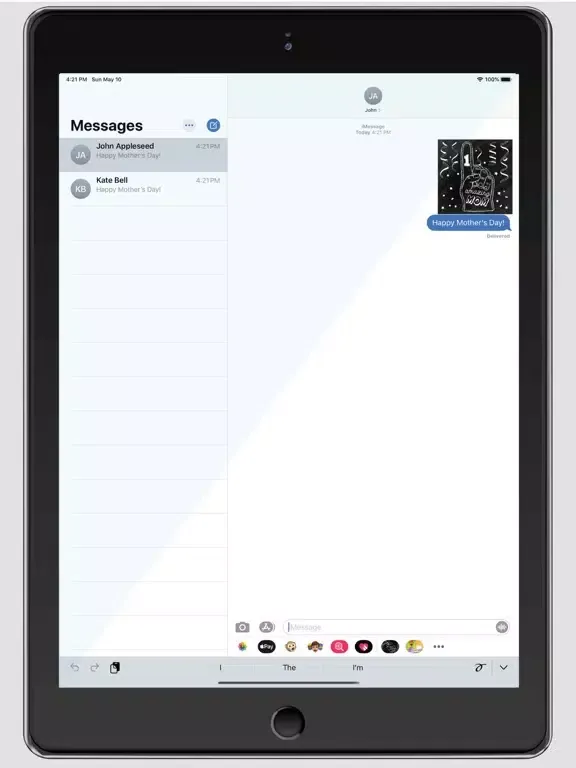 Ảnh chụp màn hình của For Mom Chalk White iPad 