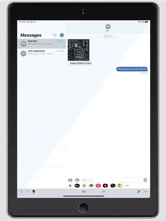 Ảnh chụp màn hình của For Mom Chalk White iPad 