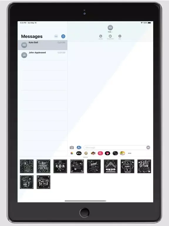 Ảnh chụp màn hình của For Mom Chalk White iPad 
