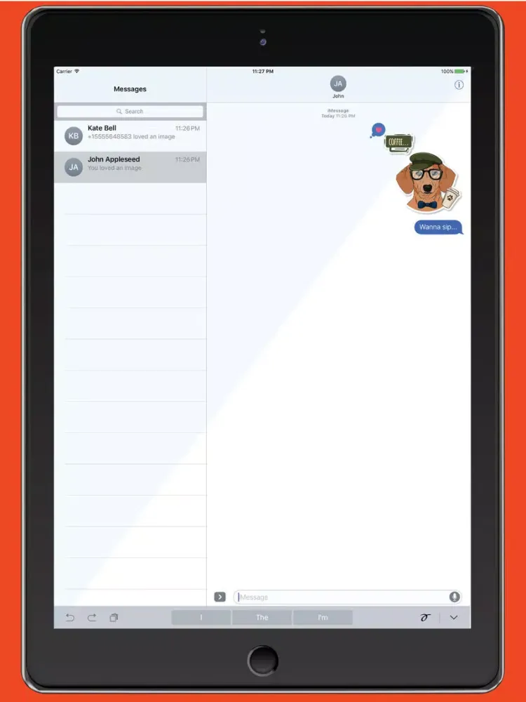 Zrzuty ekranu Hipster K9's iPad 