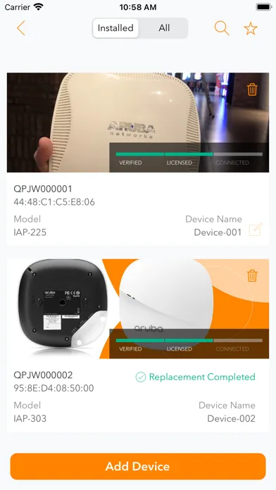 Screenshot di Aruba Installer
