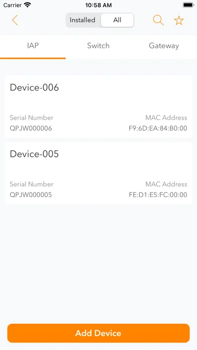 Screenshot di Aruba Installer
