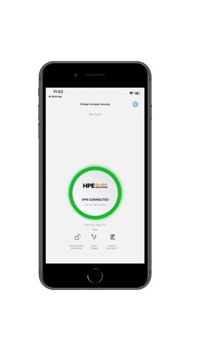 Ảnh chụp màn hình của HPE Virtual Intranet Access