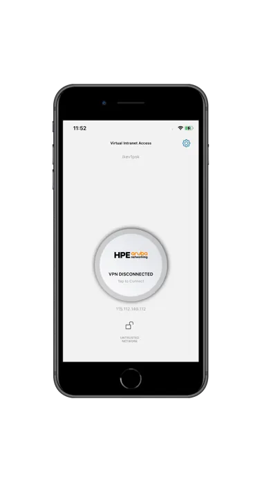 Ảnh chụp màn hình của HPE Virtual Intranet Access