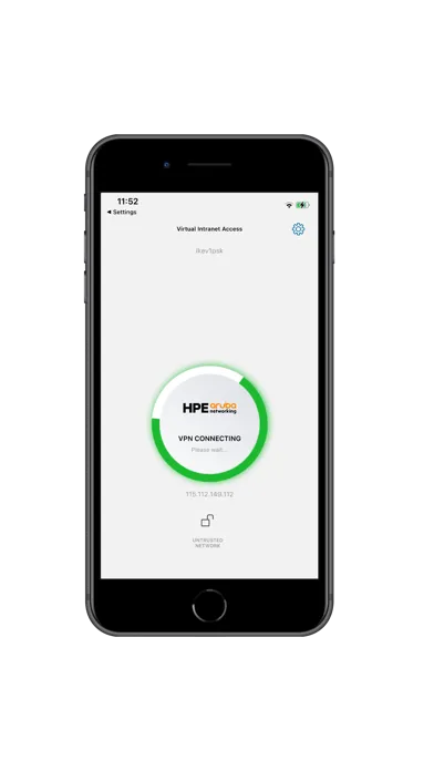 Ảnh chụp màn hình của HPE Virtual Intranet Access