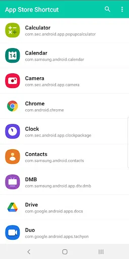 Captures d'écran de App Store Shortcut