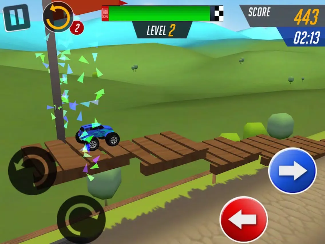 Captures d'écran de Monster Car Stunts Racing iPad 