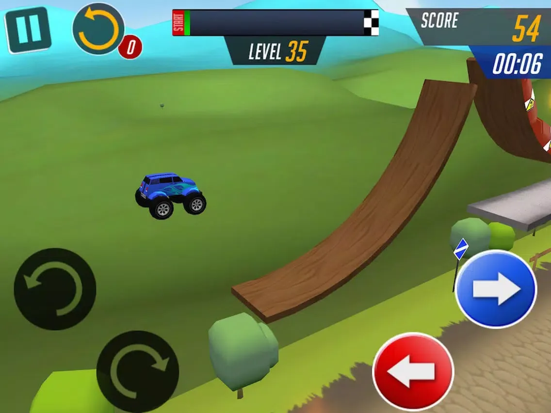 Captures d'écran de Monster Car Stunts Racing iPad 