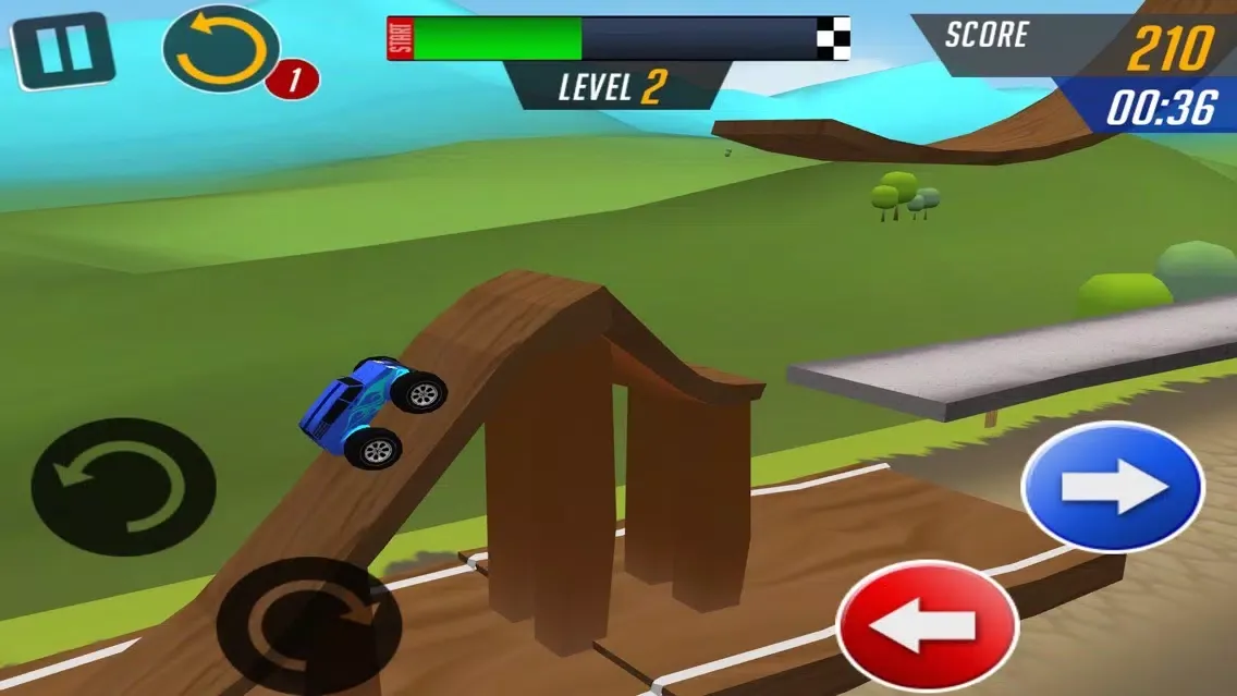 Captures d'écran de Monster Car Stunts Racing