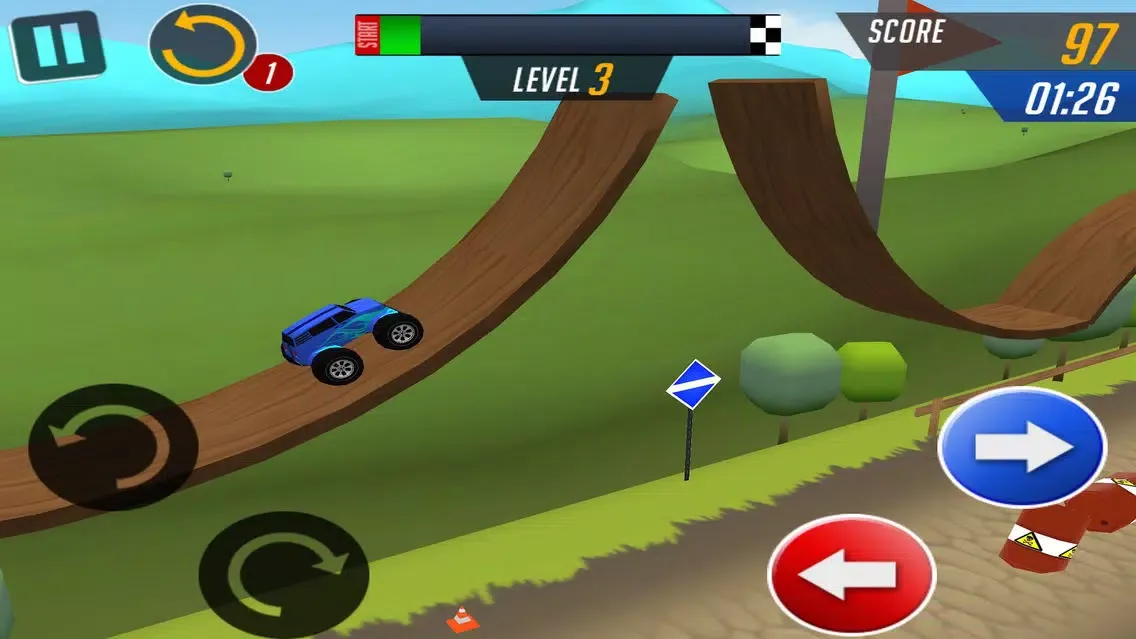 Captures d'écran de Monster Car Stunts Racing