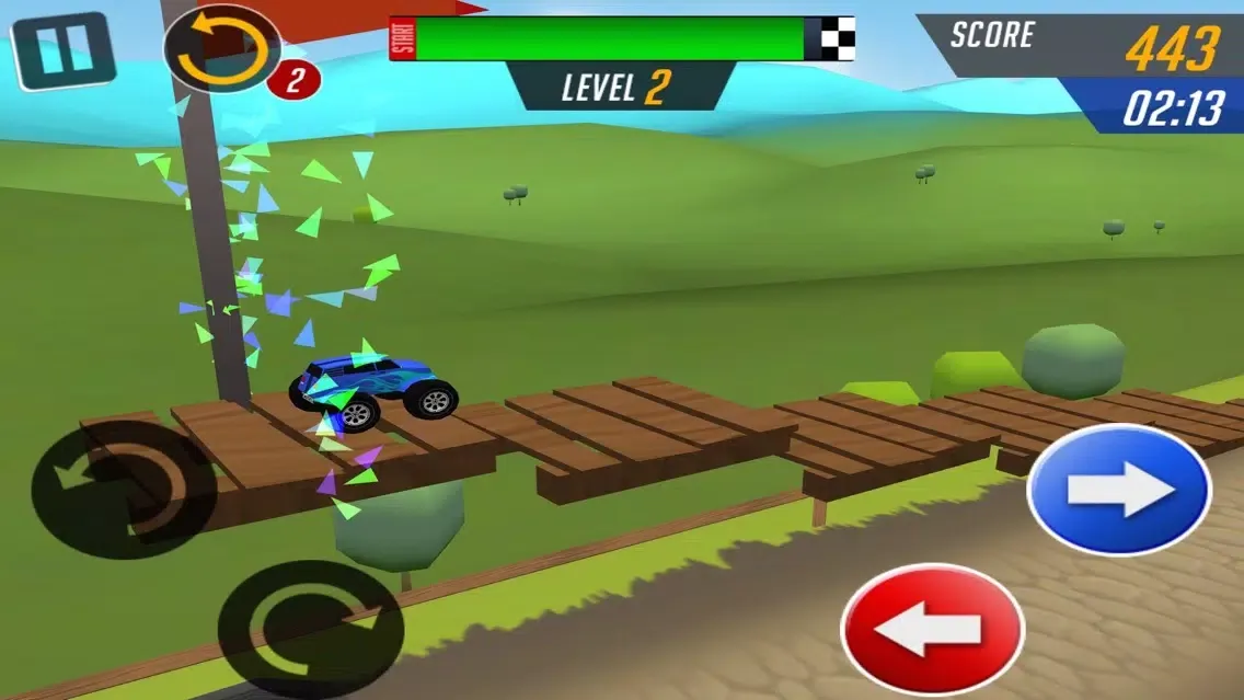 Captures d'écran de Monster Car Stunts Racing
