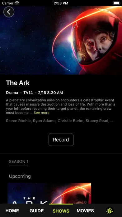 Tangkapan layar Arvig Wifi TV