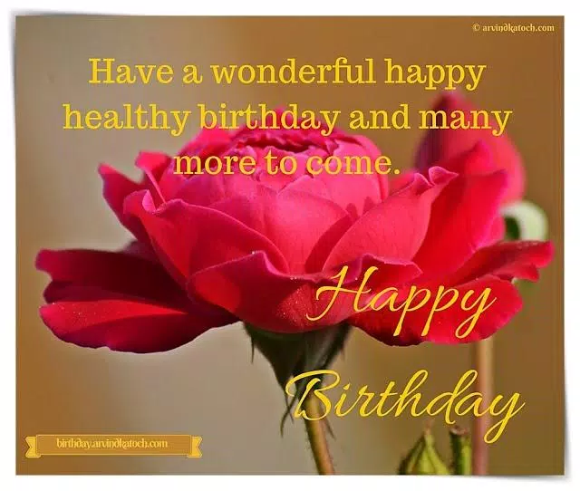 Rose Birthday Cards (Real Rose Screenshots
