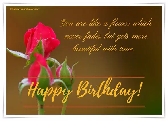 Rose Birthday Cards (Real Rose Screenshots