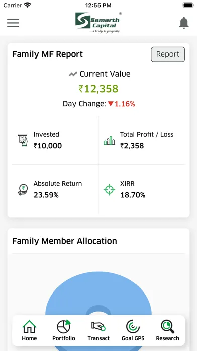 Capturas de pantalla de Samarth Capital