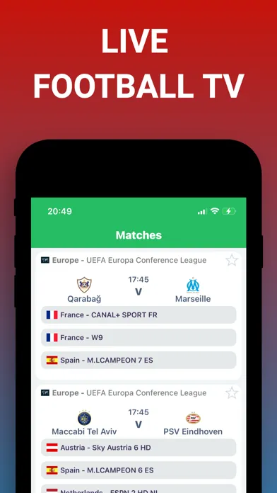 Скриншоты Live Football TV - FVTV