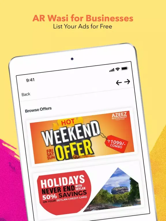 AR Wasi - AR Deals Sri Lanka iPad  স্ক্রিনশট