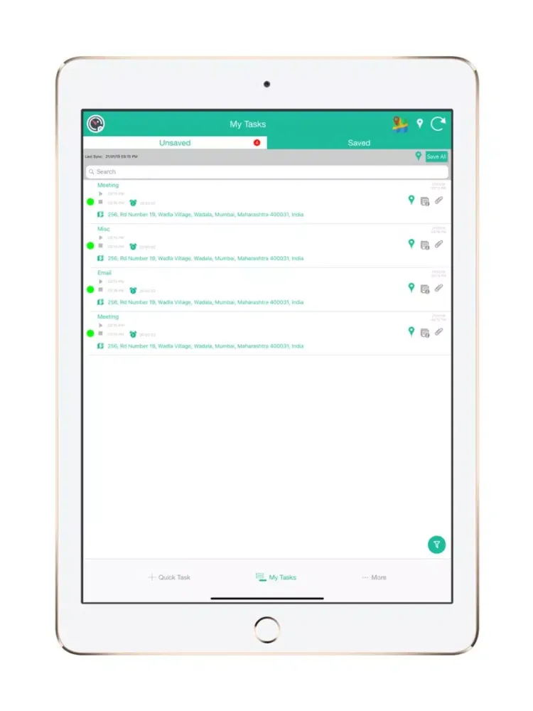 Screenshot di TimenTask - Location Tracker iPad 