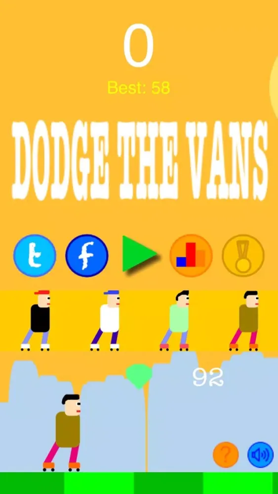 DODGE THE VANS Ekran Görüntüleri
